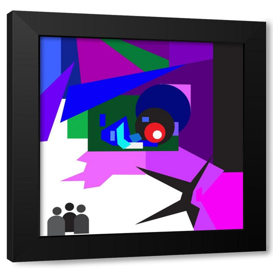 Beautiful Eyes 002 Black Modern Wood Framed Art Print by Pansanit, Surapol