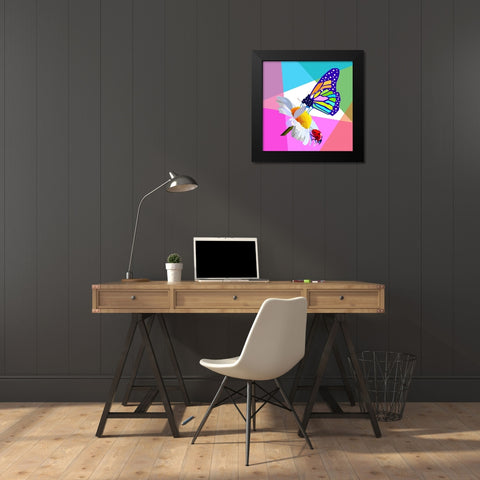 Butterfly Black Modern Wood Framed Art Print by Pansanit, Surapol