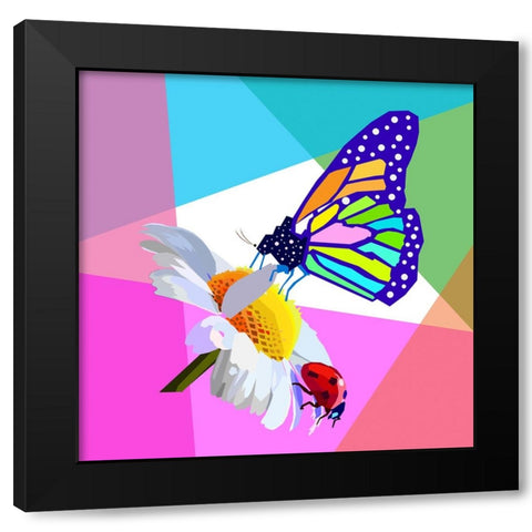 Butterfly Black Modern Wood Framed Art Print by Pansanit, Surapol