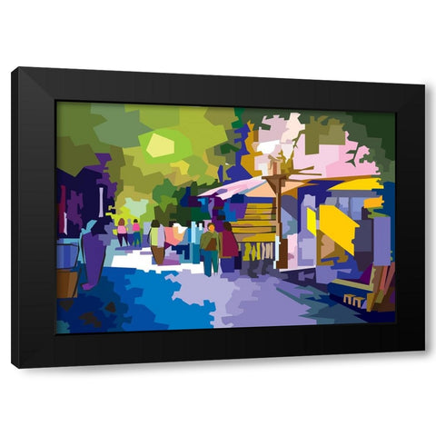 Landskape 001 Black Modern Wood Framed Art Print by Pansanit, Surapol