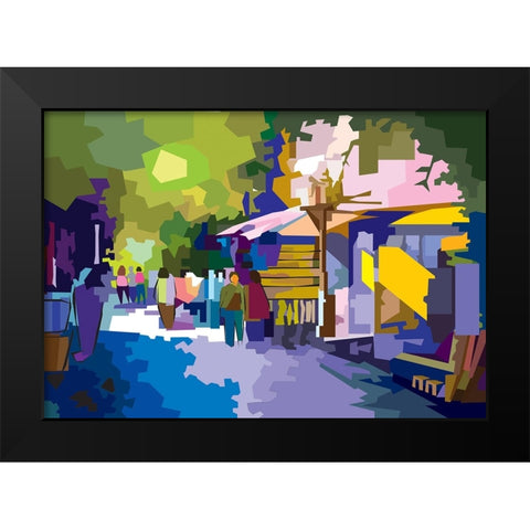 Landskape 001 Black Modern Wood Framed Art Print by Pansanit, Surapol