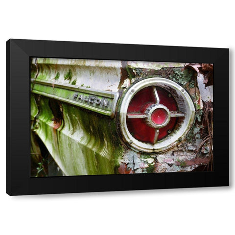 Falcon Copy Black Modern Wood Framed Art Print by Susan Vizvary Photography