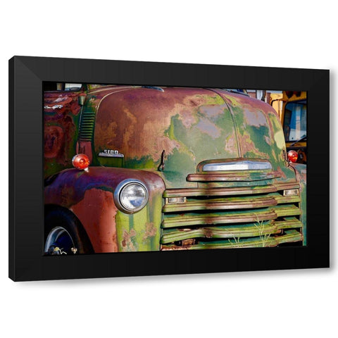 Green Grill Black Modern Wood Framed Art Print by Susan Vizvary Photography