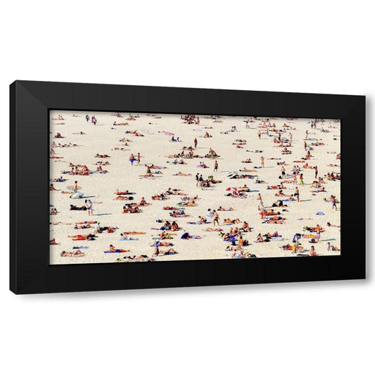 Bondi Beach Black Modern Wood Framed Art Print by Susan Vizvary Photography