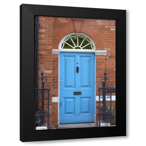 Blue Door 6 Black Modern Wood Framed Art Print by Susan Vizvary Photography