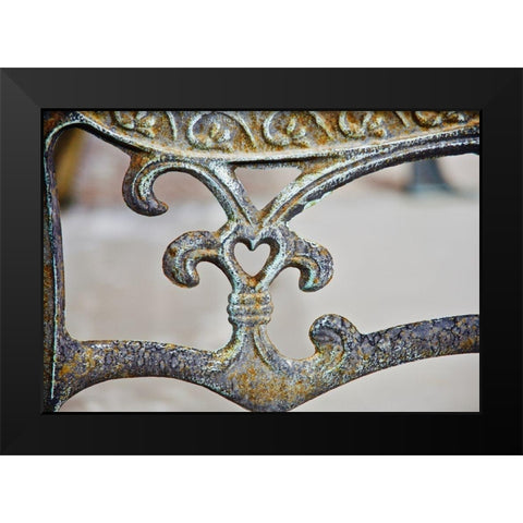 Rusted Heart  Black Modern Wood Framed Art Print by Susan Vizvary Photography