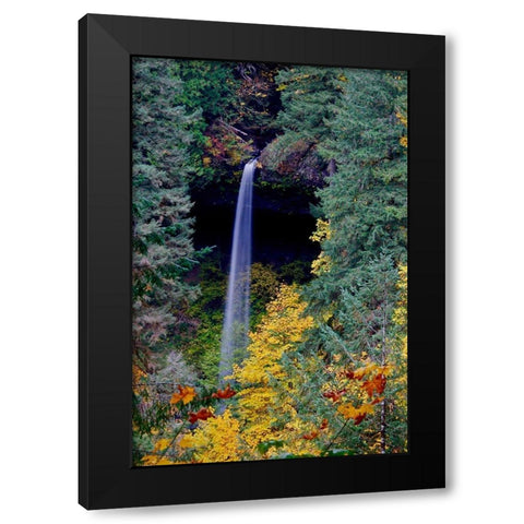 Love Falls 2 Black Modern Wood Framed Art Print by Susan Vizvary Photography