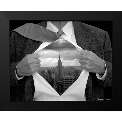 Deep Chest Black Modern Wood Framed Art Print by Barbey, Thomas