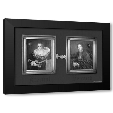 Eternal Beloved Black Modern Wood Framed Art Print with Double Matting by Barbey, Thomas