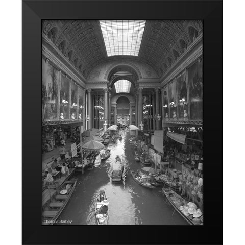 Inner Course Black Modern Wood Framed Art Print by Barbey, Thomas