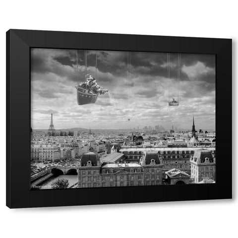 Sowing The Seeds of Love Black Modern Wood Framed Art Print with Double Matting by Barbey, Thomas