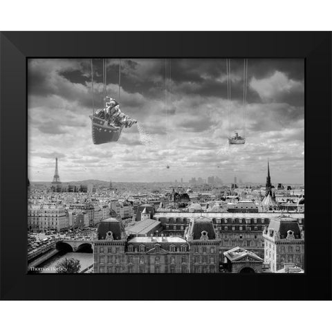 Sowing The Seeds of Love Black Modern Wood Framed Art Print by Barbey, Thomas