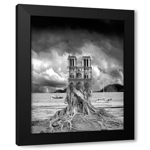 Stumped Black Modern Wood Framed Art Print with Double Matting by Barbey, Thomas