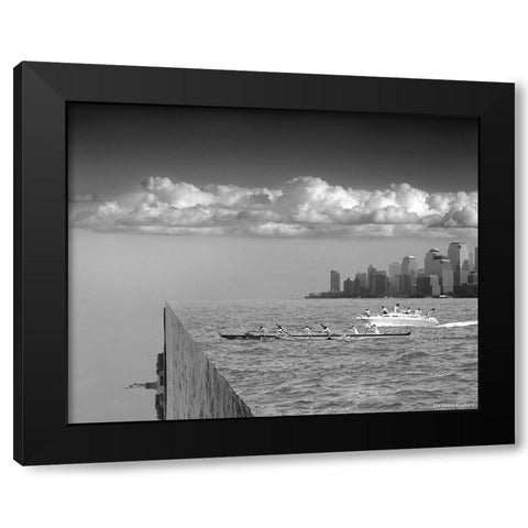Very Sharp Left Black Modern Wood Framed Art Print by Barbey, Thomas