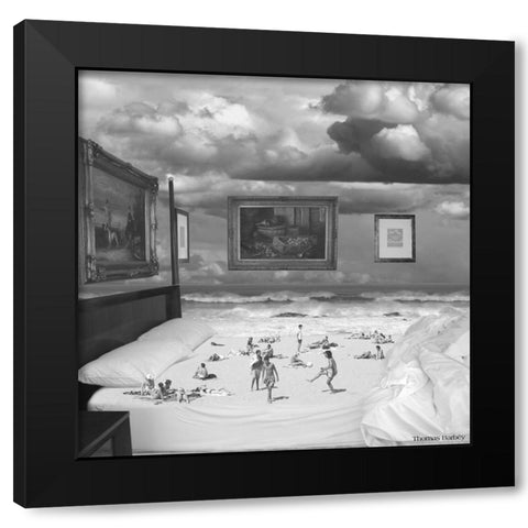 Wet Dreams Black Modern Wood Framed Art Print with Double Matting by Barbey, Thomas