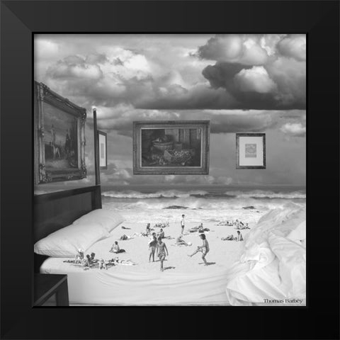 Wet Dreams Black Modern Wood Framed Art Print by Barbey, Thomas