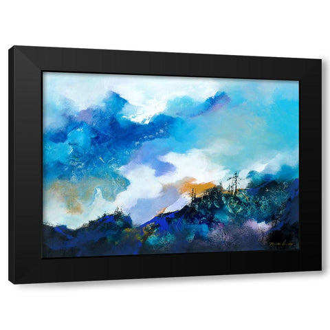 Above the Clouds 2 Black Modern Wood Framed Art Print by Leung, Thomas