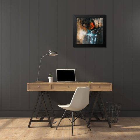 Clear Spring Black Modern Wood Framed Art Print by Leung, Thomas