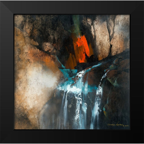 Clear Spring Black Modern Wood Framed Art Print by Leung, Thomas
