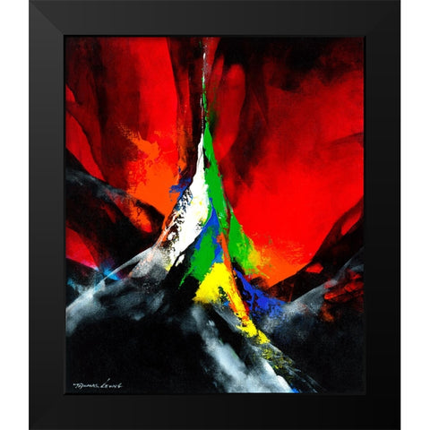 Joyful II Black Modern Wood Framed Art Print by Leung, Thomas
