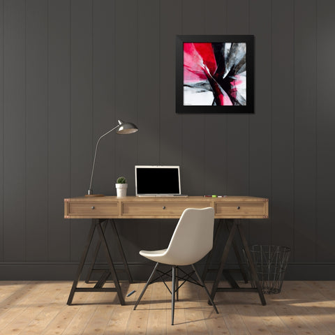 Action 2 Black Modern Wood Framed Art Print by Leung, Thomas