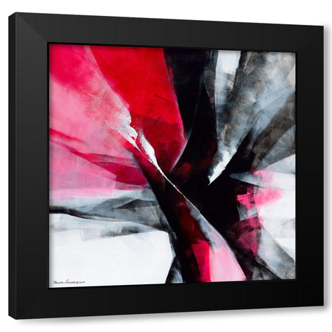 Action 2 Black Modern Wood Framed Art Print with Double Matting by Leung, Thomas