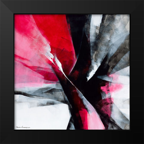 Action 2 Black Modern Wood Framed Art Print by Leung, Thomas
