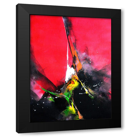 Action Black Modern Wood Framed Art Print by Leung, Thomas