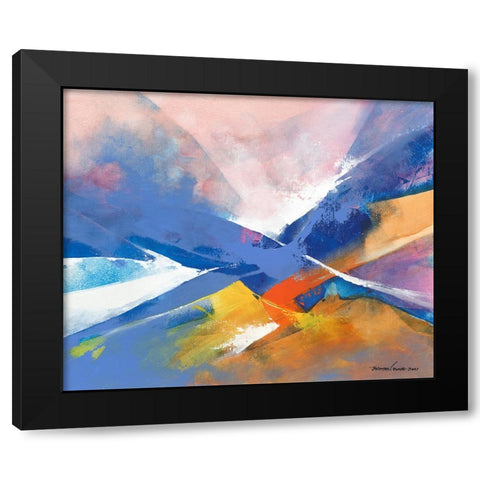 Temptation Black Modern Wood Framed Art Print by Leung, Thomas