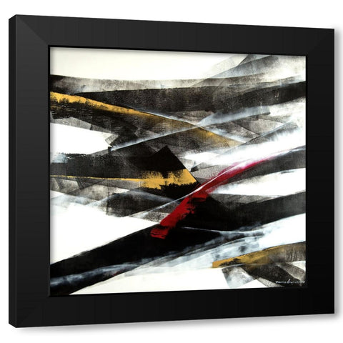 Exchange 2 Black Modern Wood Framed Art Print by Leung, Thomas