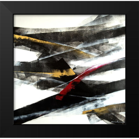 Exchange 2 Black Modern Wood Framed Art Print by Leung, Thomas