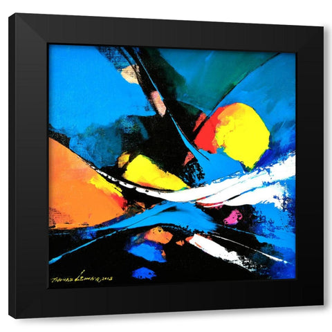 Fly Higher Black Modern Wood Framed Art Print by Leung, Thomas