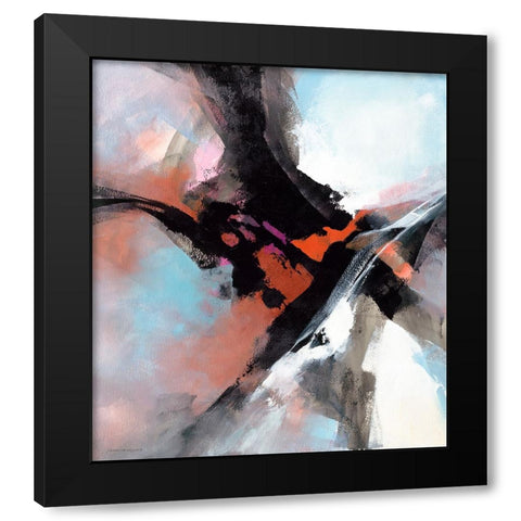 Motivation Black Modern Wood Framed Art Print with Double Matting by Leung, Thomas