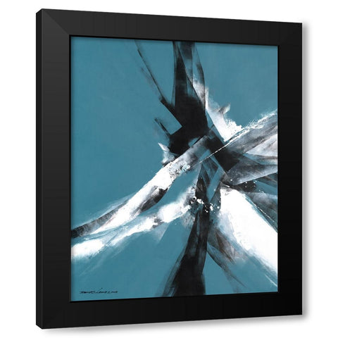 Power Black Modern Wood Framed Art Print by Leung, Thomas