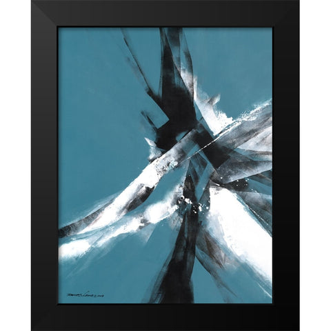 Power Black Modern Wood Framed Art Print by Leung, Thomas