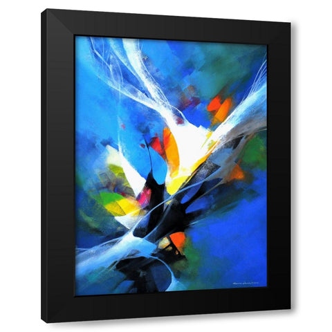 Surprise Black Modern Wood Framed Art Print by Leung, Thomas