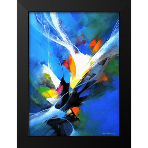 Surprise Black Modern Wood Framed Art Print by Leung, Thomas