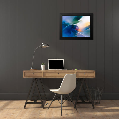 Zenith Black Modern Wood Framed Art Print by Leung, Thomas