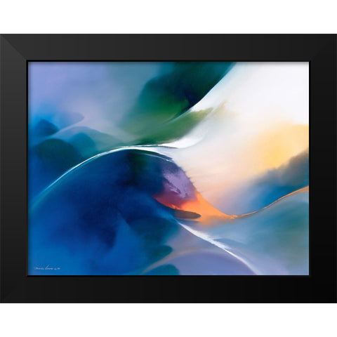 Zenith Black Modern Wood Framed Art Print by Leung, Thomas