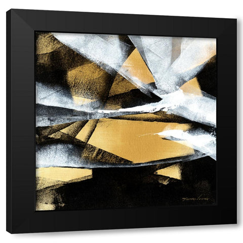 Wave 8 Black Modern Wood Framed Art Print by Leung, Thomas