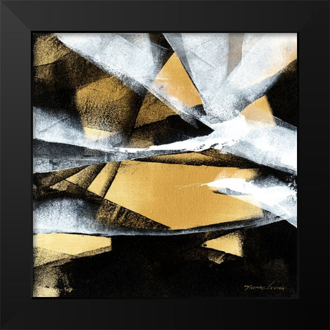 Wave 8 Black Modern Wood Framed Art Print by Leung, Thomas