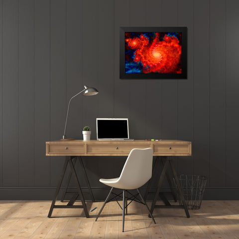 Cosmos Black Modern Wood Framed Art Print by Lavoie, Tina