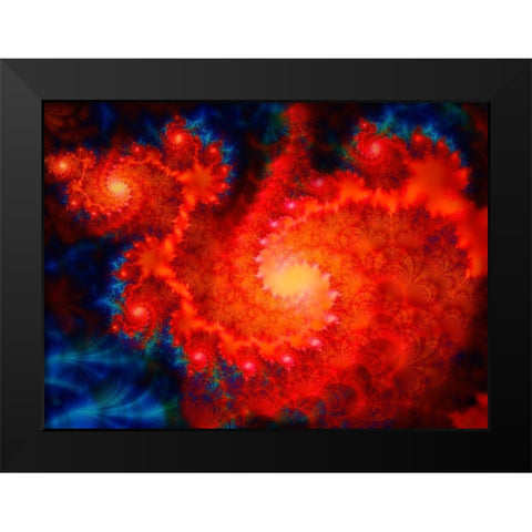 Cosmos Black Modern Wood Framed Art Print by Lavoie, Tina