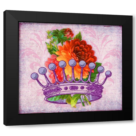 Her Majesty Black Modern Wood Framed Art Print by Lavoie, Tina