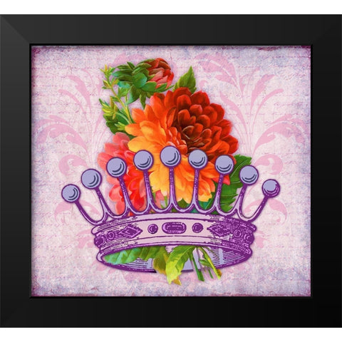 Her Majesty Black Modern Wood Framed Art Print by Lavoie, Tina