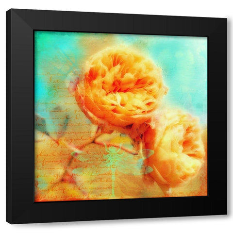 Summer Romance Black Modern Wood Framed Art Print with Double Matting by Lavoie, Tina