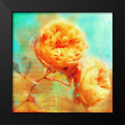 Summer Romance Black Modern Wood Framed Art Print by Lavoie, Tina