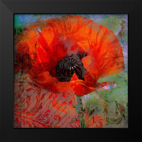 Tea And Memories Black Modern Wood Framed Art Print by Lavoie, Tina
