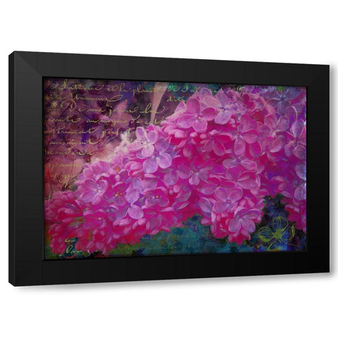 Vintage Lilacs Black Modern Wood Framed Art Print by Lavoie, Tina