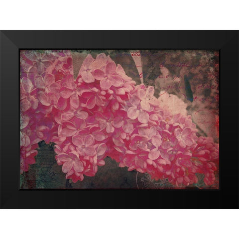 Vintage Lilacs Deux Black Modern Wood Framed Art Print by Lavoie, Tina